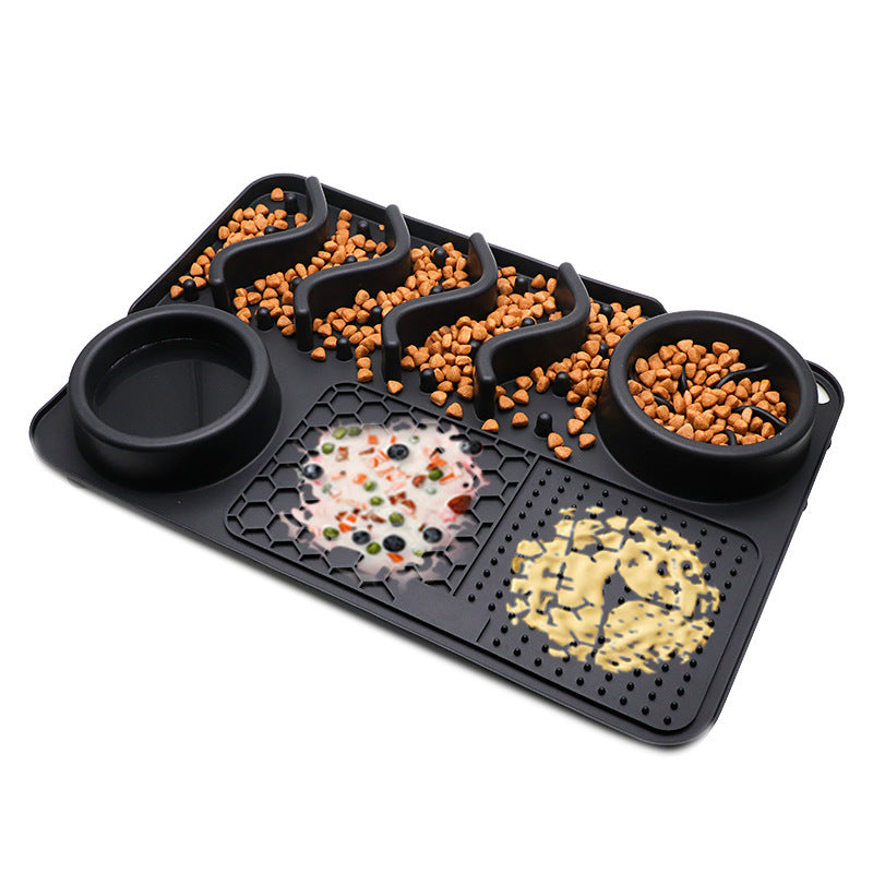 Dog Silicone Licking Pad Pet Licking Mat Silicone Smelling Mat Multifunctional Food Bowl Pets Supplies - Rokkaku 18 online shop
