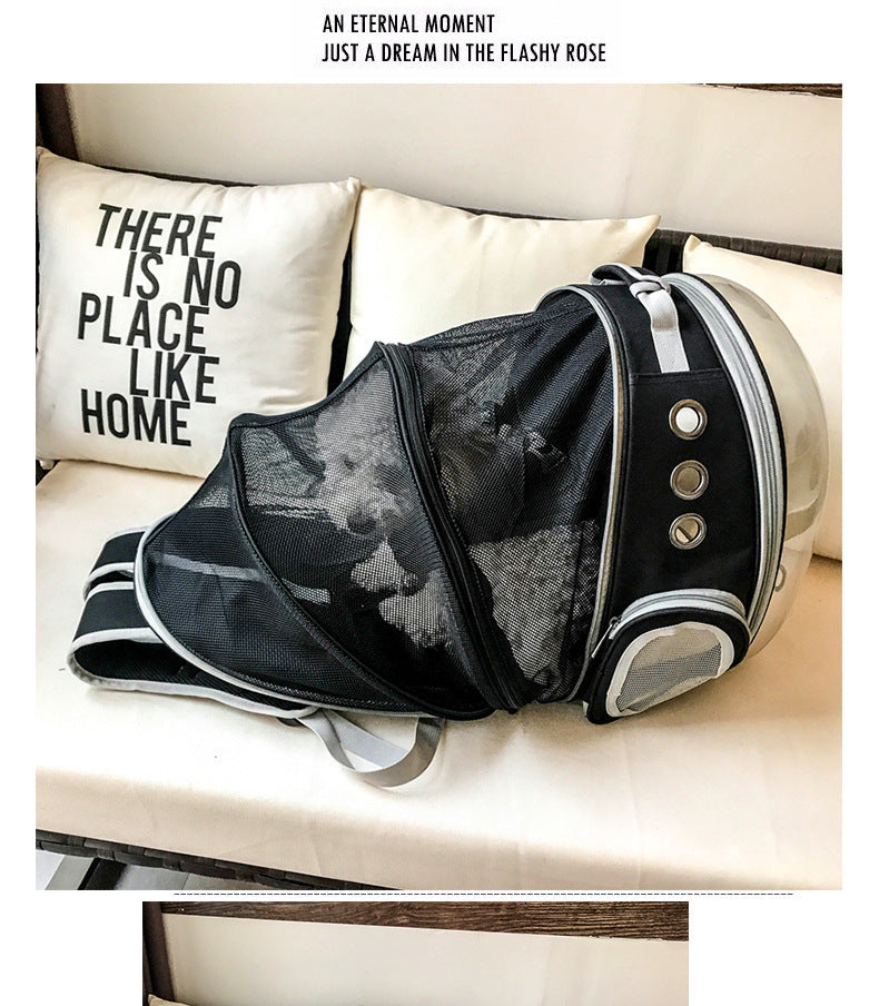 Portable Pet Puppy Backpack Carrier Bubble, New Space Capsule Design 360 Degree Sightseeing Rabbit Rucksack Handbag - Rokkaku 18 online shop