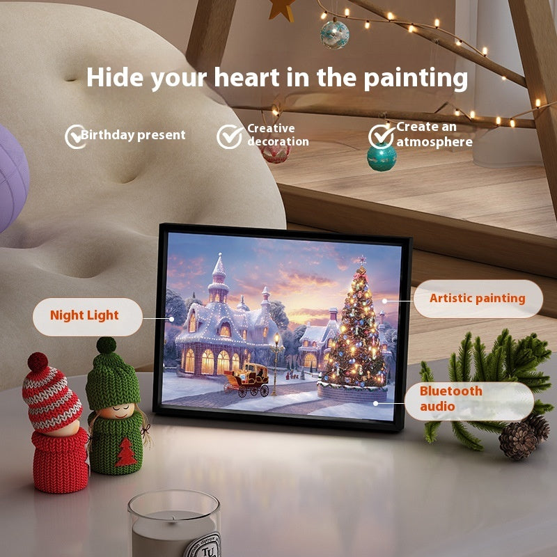 Christmas Small Gift Mini Bluetooth Speaker Painting - Rokkaku 18 online shop