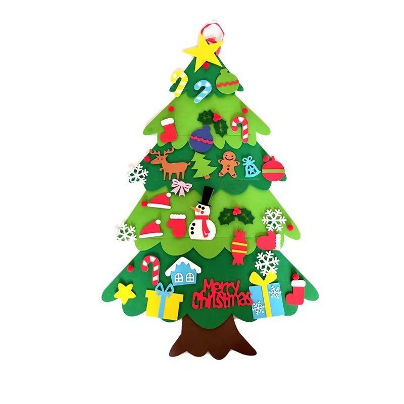 Children's DIY felt Christmas tree with lights - Rokkaku 18 online shop
