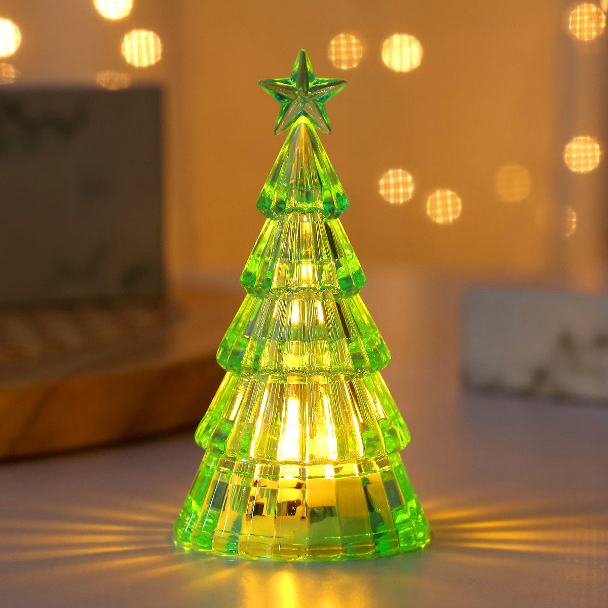 Christmas Decoration Light-emitting Christmas Tree Crystal Small Night Lamp - Rokkaku 18 online shop