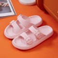 Platform Slippers Women's Summer Buckle Home Shoes Fashion Outdoor Wear Soft Bottom Sandals - Rokkaku 18 online shop