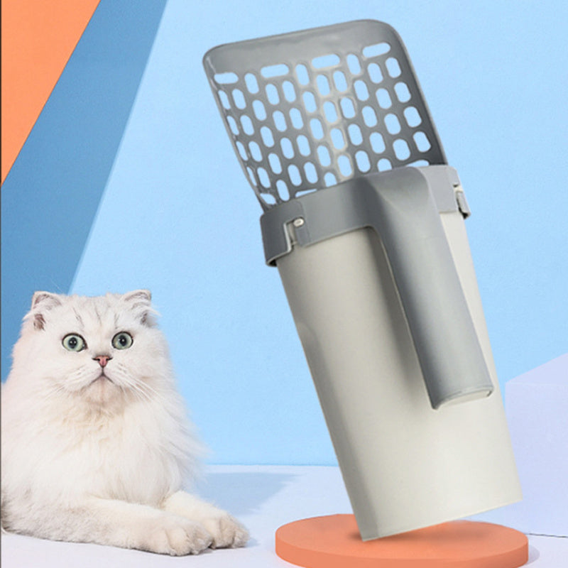 Storage Box Integrated Lazy Cat Litter Shovel Set - Rokkaku 18 online shop
