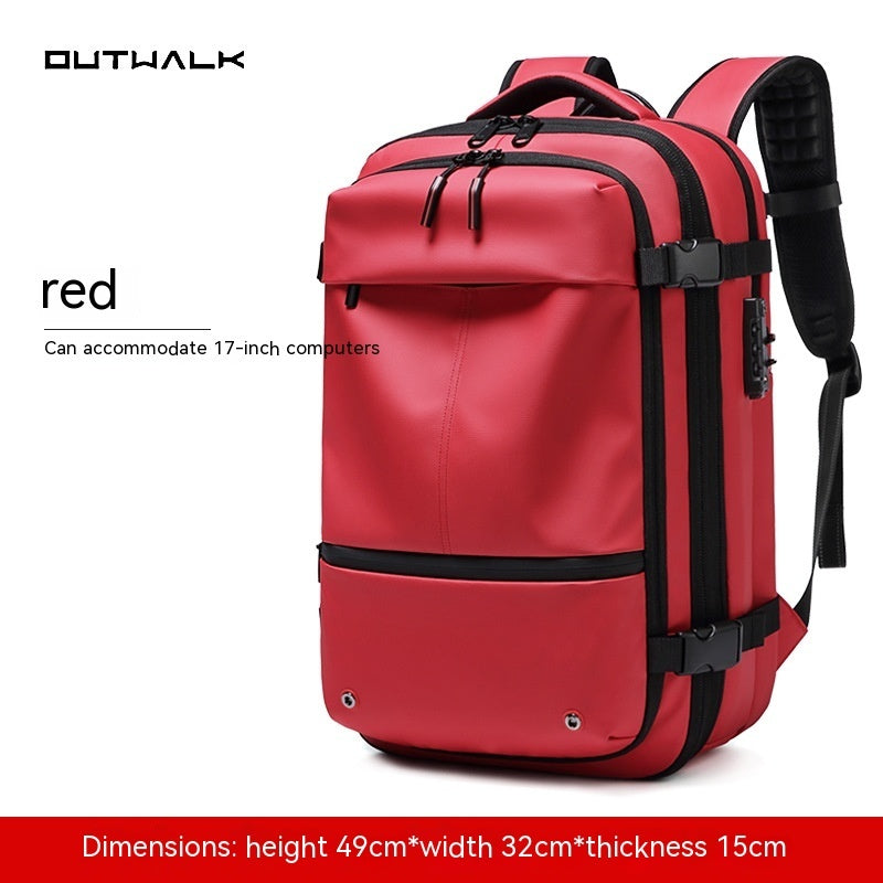 Travel Backpack Men's Business Multifunction Computer Bag Vacuum Compression Large-capacity Backpack - Rokkaku 18 online shop