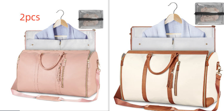 Large Capacity Travel Duffle Bag Women's Handbag Folding Suit Bag Waterproof Clothes Totes - Rokkaku 18 online shop