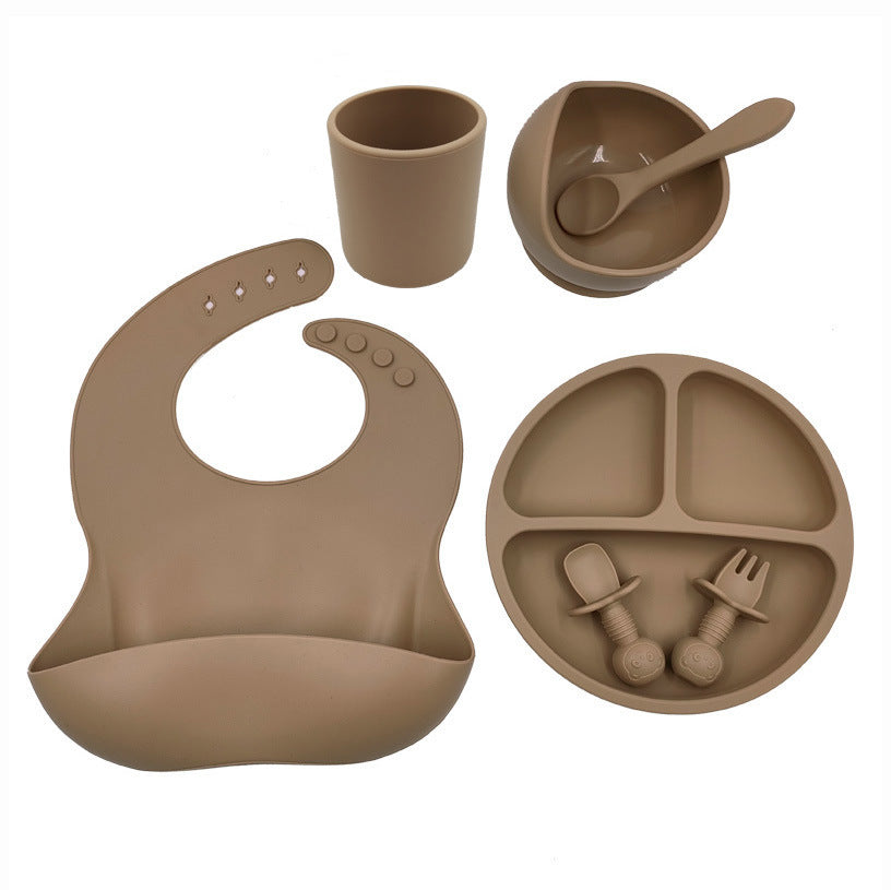 Baby Cutlery Set Silicone Bib Silicone Cup Spoon - Rokkaku 18 online shop