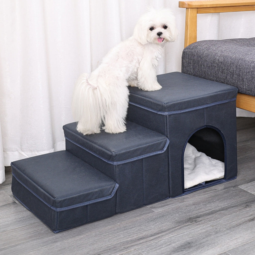 Cat Kennel Cage Multifunctional Dog Stairs Upper Bed Sofa Puppy Climbing Pet Supplies - Rokkaku 18 online shop