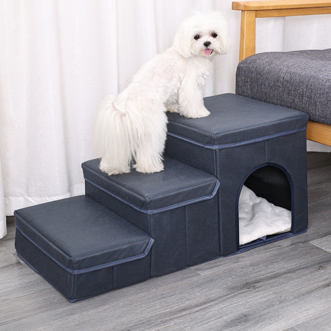 Cat Kennel Cage Multifunctional Dog Stairs Upper Bed Sofa Puppy Climbing Pet Supplies - Rokkaku 18 online shop