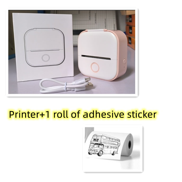 Portable Mini Thermal Label Printer Home Photo Printer Student Wrong Question Printer Bluetooth-compatible Mini Label Printer Price Tag - Rokkaku 18 online shop