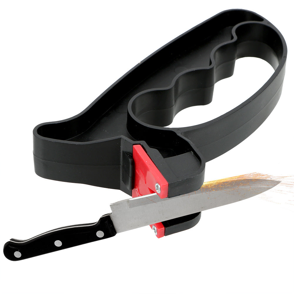 Knife Sharpener Handheld Scissor Blade Sharpening Convenient Kitchen Tools Grindstone 2 In 1 Kitchen Gadgets - Rokkaku 18 online shop
