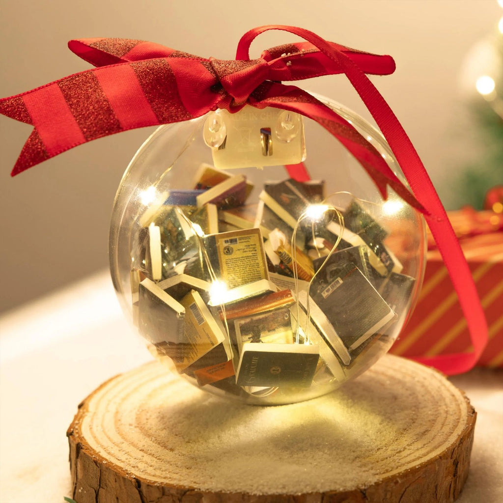 Christmas Decorations Christmas Ball Pendants Full Of Books - Rokkaku 18 online shop