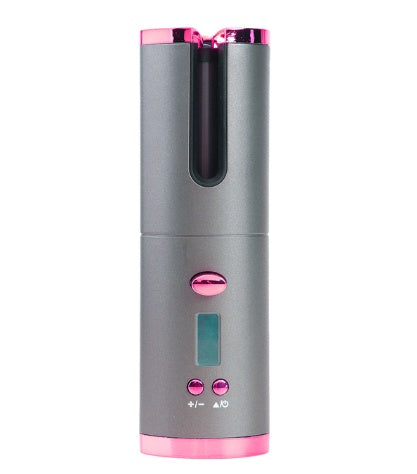 Rechargeable Automatic Hair Curler Women Portable Hair Curling Iron LCD Display Ceramic Curly Rotating Curling Wave Styer - Rokkaku 18 online shop