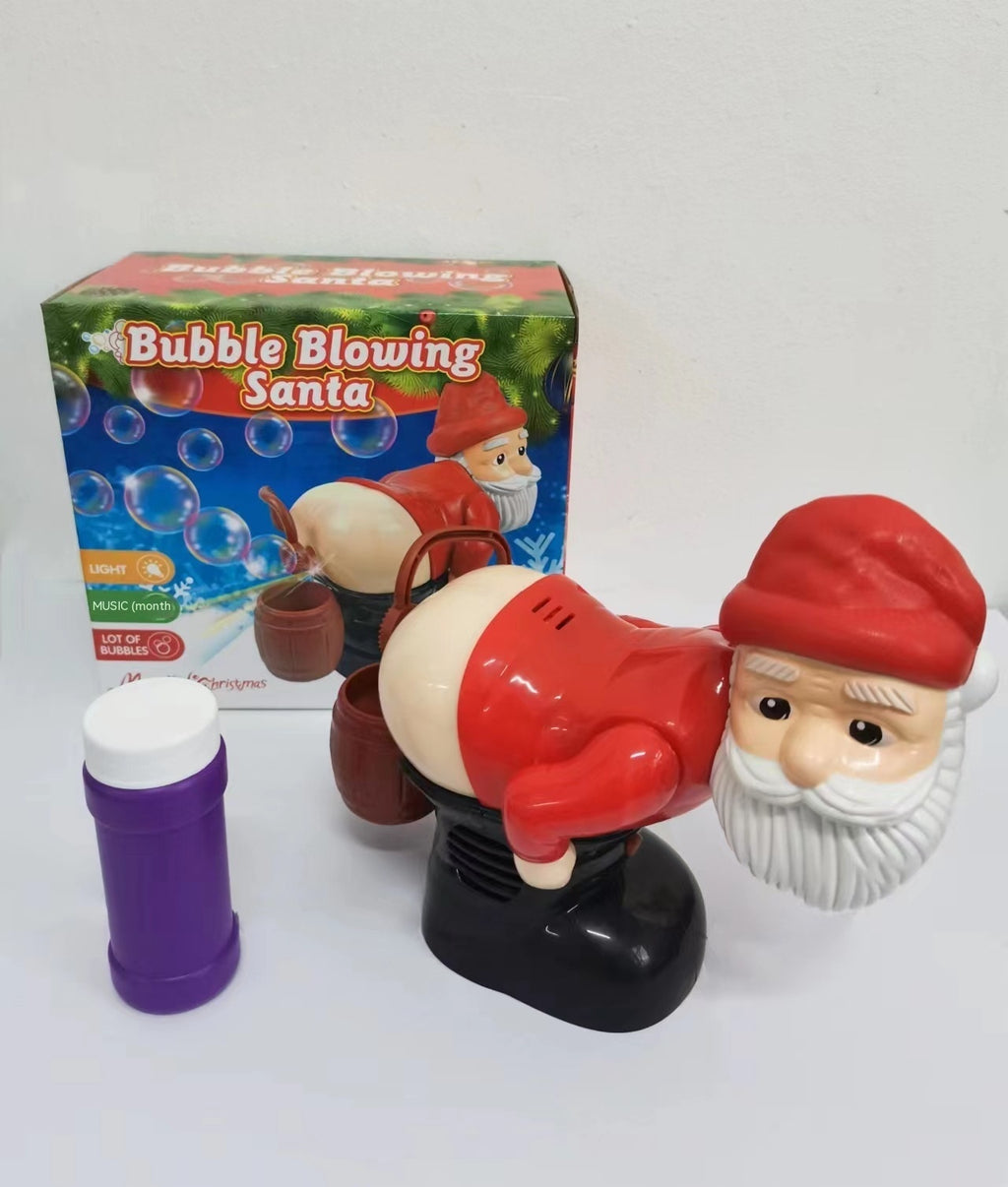 Electric Santa Claus Bubbles Machine Blowing Bubbles Music Light Entertainment Toy Prank Funny Ornament Christmas Gifts Christmas Decorations - Rokkaku 18 online shop