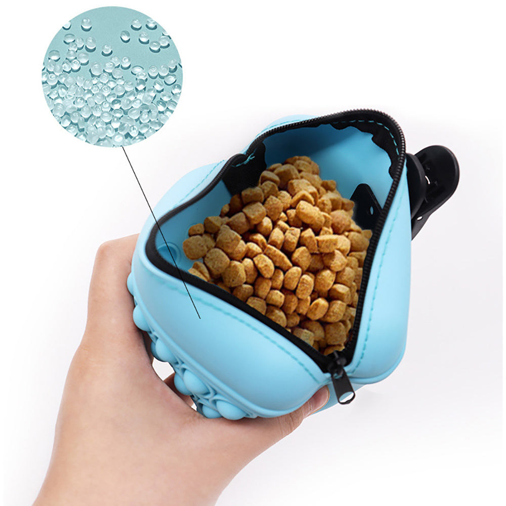 Bag Silicone Feed Dogs Treat Pouch Pet Training Bag Bundle Pocket Waist Pack Pet Portable Dog Training Waist Bag Treat Snack Bait Dogs Soft Washable Outdoor Feed Storage Pouch Food Reward Silica Bags - Rokkaku 18 online shop