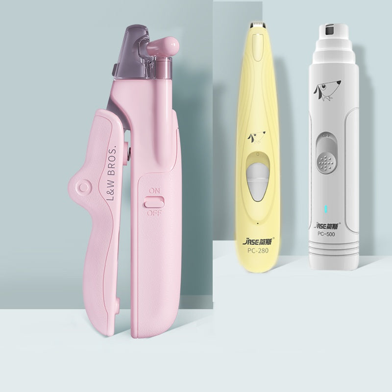 Pet Nail Clippers With LED Light Dogs Cat Nail Scissors Professional Trimmer Tool Care Grooming Supplies - Rokkaku 18 online shop
