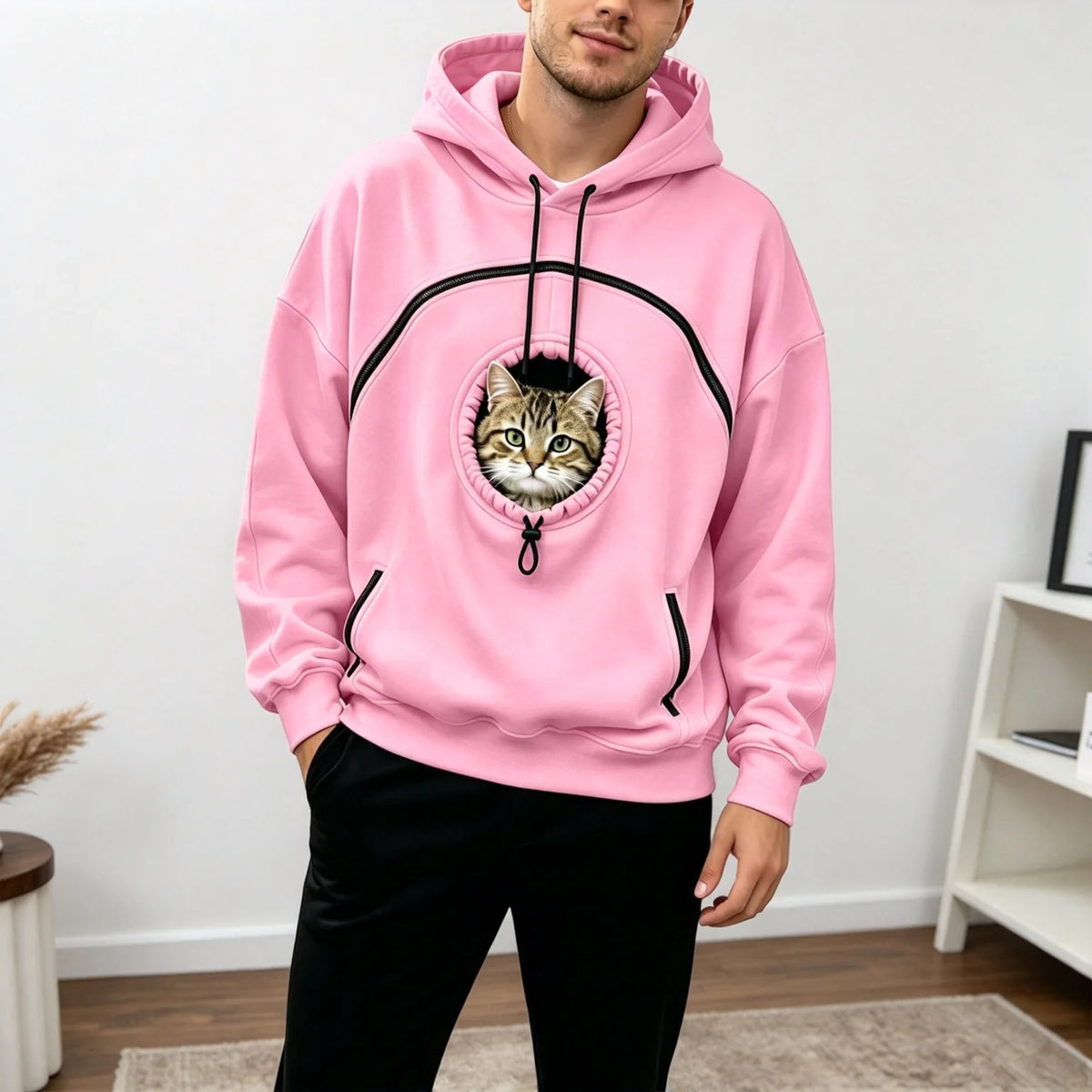 Pet Pouch Hoodie Cat Hoodie with Pouch Fleece Dog Carrier Sweatshirt Hoodie with Dog Pouch Cat Carrier Tool Oversized Sweatshirt