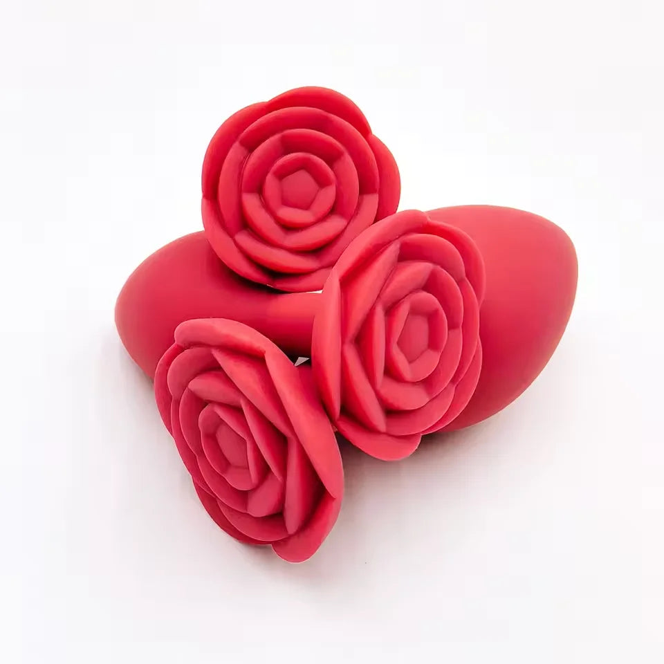Soft Silicone Anal Plugs Rose Sex Toys for Woman Female Ana Buttplugs Annal Butplug Analplug Sexy Kit Adult Goods Tooys Man Gay