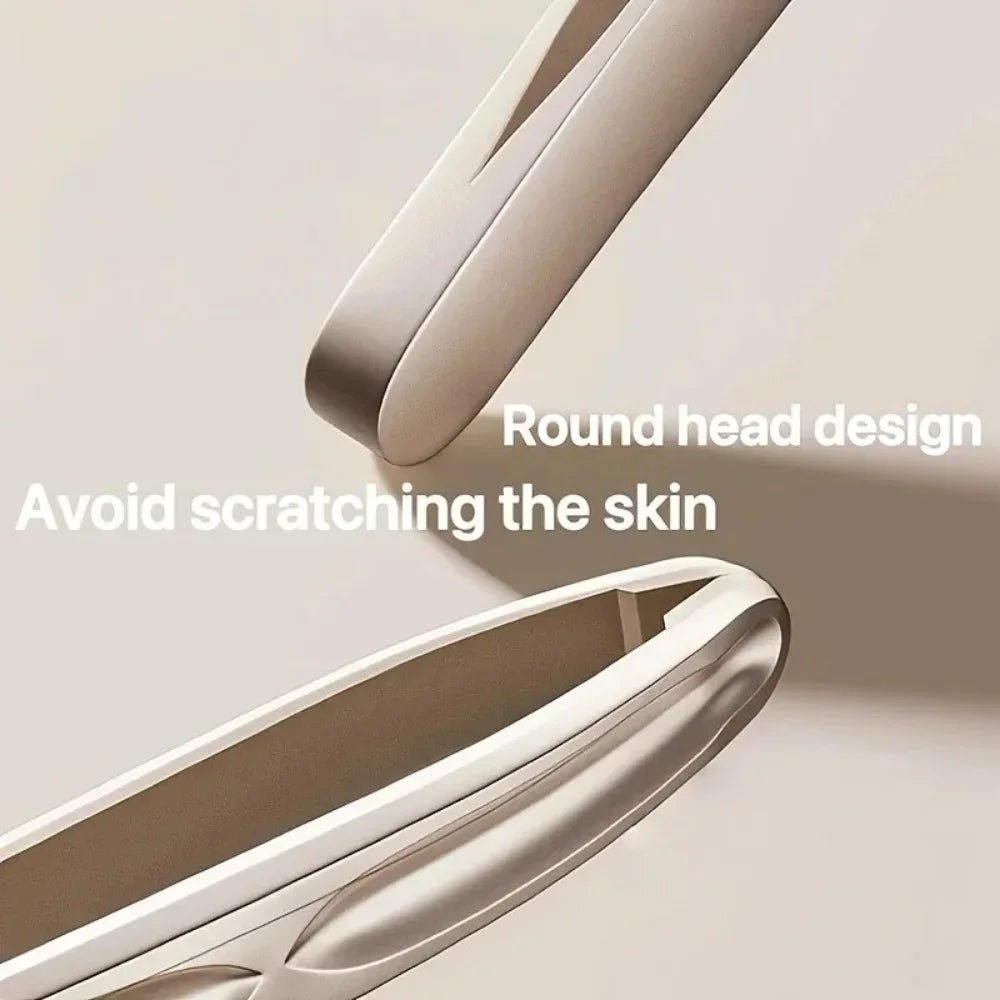 Premium Round Head Tweezers Precision Clips Eyebrow Grooming Facial Beard Hair Removal Short Hair Capturing Eyebrow Combing Tool
