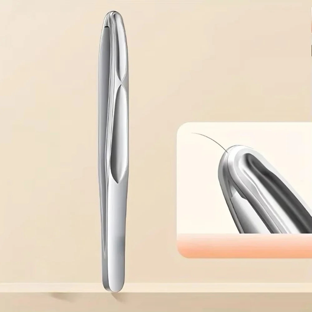 Premium Round Head Tweezers Precision Clips Eyebrow Grooming Facial Beard Hair Removal Short Hair Capturing Eyebrow Combing Tool