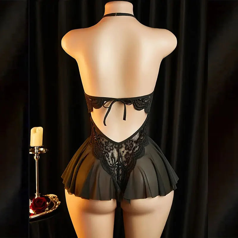 Costumes Temptation With Open Crotch Women Hot Dress Bodysuit  Underwear