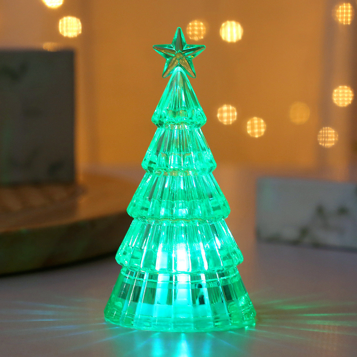 Christmas Decoration Light-emitting Christmas Tree Crystal Small Night Lamp - Rokkaku 18 online shop