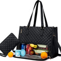 Fashionable Lunch Tote Bag Women's Thermal Insulation Lunch Box Leak-proof Crossbody Computer Storage Bag Quilted Large Capacity Handbag With Purse - Rokkaku 18 online shop