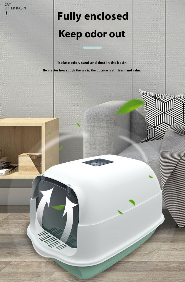 Litter Box Fully Enclosed Cat Toilet - Rokkaku 18 online shop