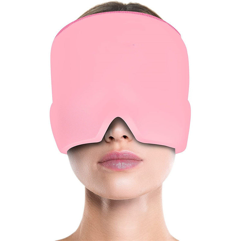 Migraine Relief Hat Cold Therapy Migraine Relief Products Comfortable Head Wrap Ice Pack Eye Mask For Puffy Eyes - Rokkaku 18 online shop