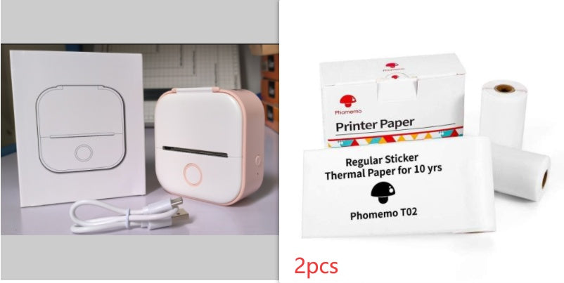 Portable Mini Thermal Label Printer Home Photo Printer Student Wrong Question Printer Bluetooth-compatible Mini Label Printer Price Tag - Rokkaku 18 online shop