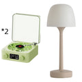 Retro Turntable Speaker Wireless Bluetooth-compatible 5.0 Vinyl Record Player Stereo Sound With White Noise RGB Projection Lamp Effect - Rokkaku 18 online shop