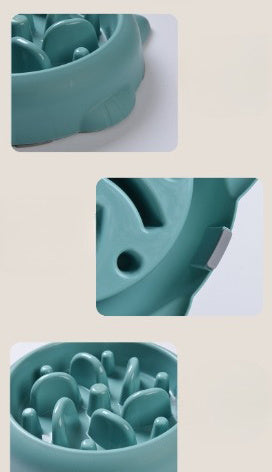 Pet Dog Cat Slow Feeder Bowls Anti Choking Slow Feeder Dish Bowl Home Dog Eating Plate Anti Gulping Bowl Supplies - Rokkaku 18 online shop