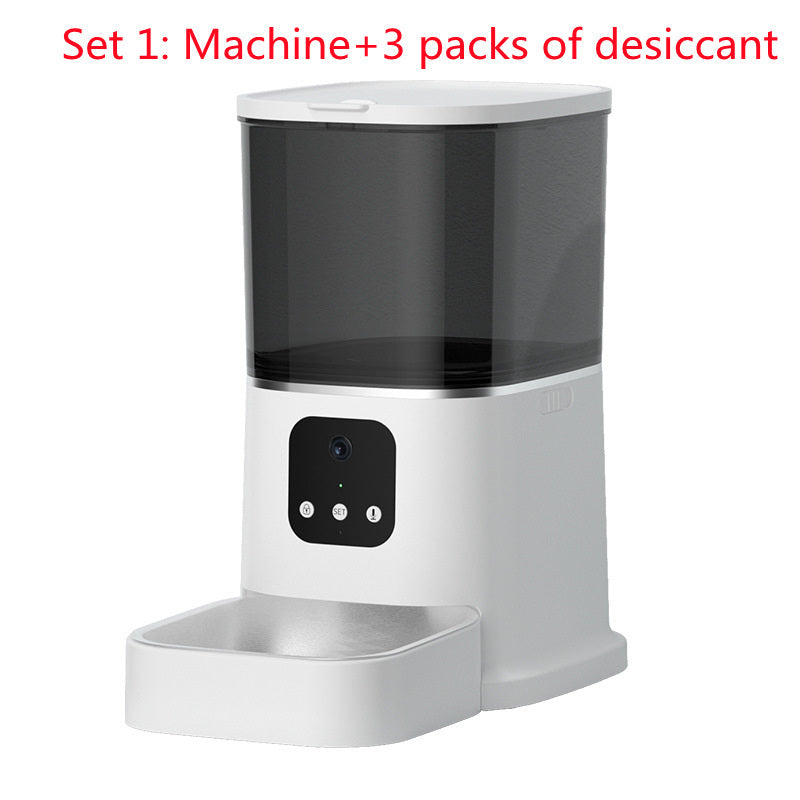 Pet Automatic Feeder Large Capacity Smart Voice Recorder APP Control Timer Feeding Cat Dog Food Dispenser With WiFi Pet Bo - Rokkaku 18 online shop