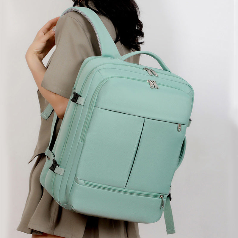 Large Capacity Backpack For Women Men Multiple Pockets And Zippers Versatile Computer Bags Business Travel Backpack - Rokkaku 18 online shop