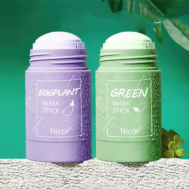 Cleansing Green Tea Mask Clay Stick Oil Control Anti-Acne Whitening Seaweed Mask Skin Care - Rokkaku 18 online shop