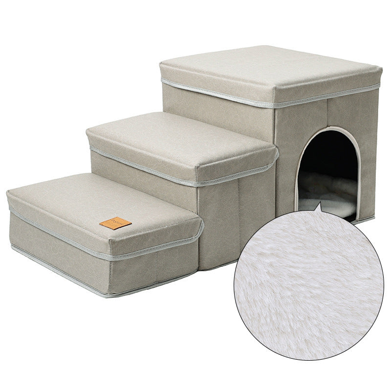 Cat Kennel Cage Multifunctional Dog Stairs Upper Bed Sofa Puppy Climbing Pet Supplies - Rokkaku 18 online shop