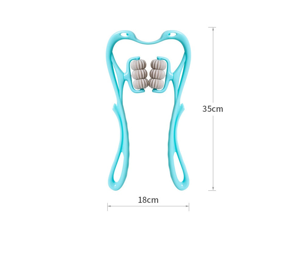 Multifunctional Manual Six-wheel Neck Massager Massage Relieve Roller Massage Tool - Rokkaku 18 online shop