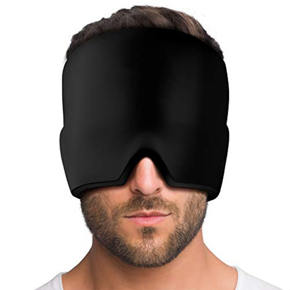 Migraine Relief Hat Cold Therapy Migraine Relief Products Comfortable Head Wrap Ice Pack Eye Mask For Puffy Eyes - Rokkaku 18 online shop