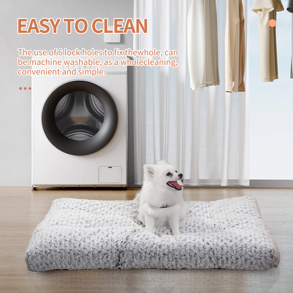 Dog Beds Thickened Rose Velvet Pet Kennel Bed Mat More Cotton Soft Fluffy Washable Dog Bed - Rokkaku 18 online shop