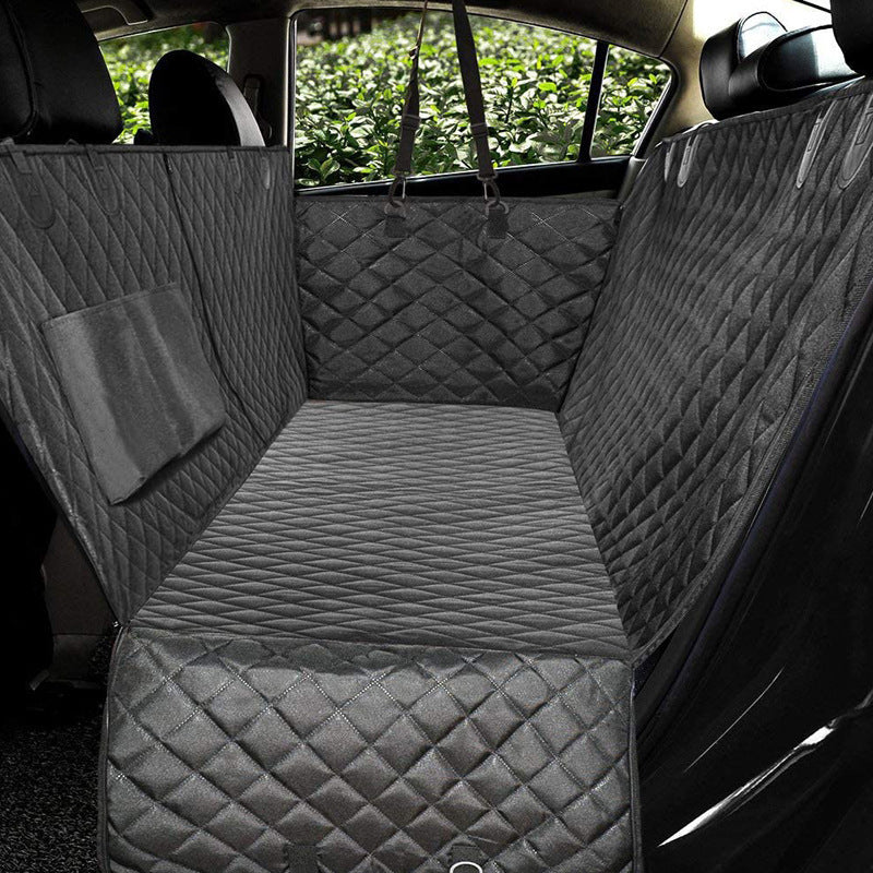Dog Car Seat Cover View Mesh Pet Carrier Hammock Safety Protector Car Rear Back Seat Mat With Zipper And Pocket For Travel - Rokkaku 18 online shop