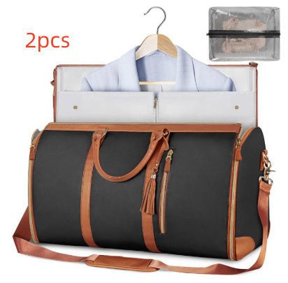 Large Capacity Travel Duffle Bag Women's Handbag Folding Suit Bag Waterproof Clothes Totes - Rokkaku 18 online shop
