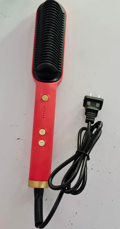 New 2 In 1 Hair Straightener Hot Comb Negative Ion Curling Tong Dual-purpose Electric Hair Brush - Rokkaku 18 online shop