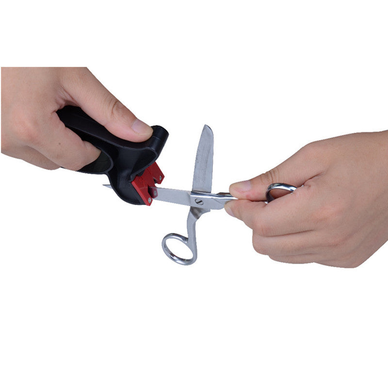 Knife Sharpener Handheld Scissor Blade Sharpening Convenient Kitchen Tools Grindstone 2 In 1 Kitchen Gadgets - Rokkaku 18 online shop