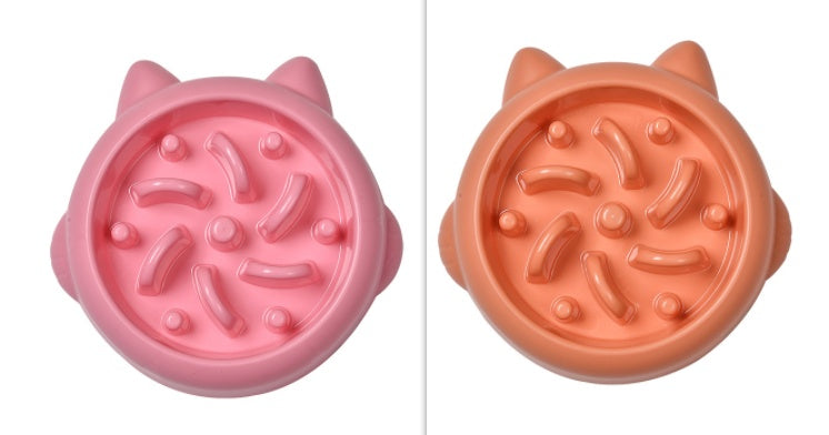 Pet Dog Cat Slow Feeder Bowls Anti Choking Slow Feeder Dish Bowl Home Dog Eating Plate Anti Gulping Bowl Supplies - Rokkaku 18 online shop