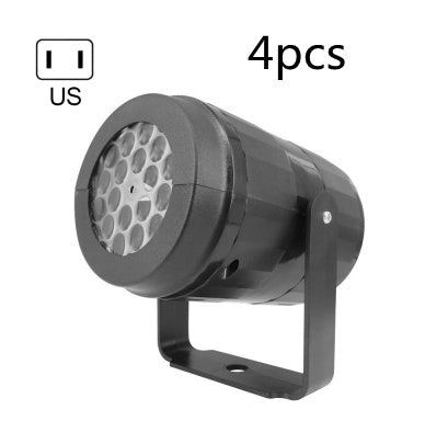 Christmas Party Lights Snowflake Projector Light Led Stage Light Rotating Xmas Pattern Outdoor Holiday Lighting Garden Christmas Decor - Rokkaku 18 online shop