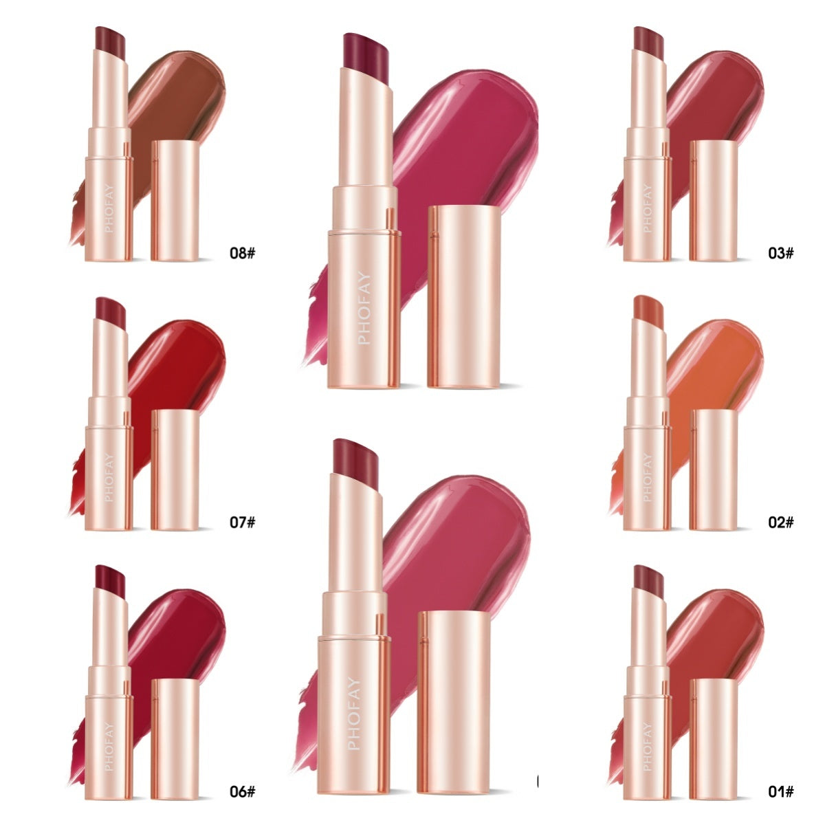 PHOFAY Moisturizing Lipstick - Rokkaku 18 online shop