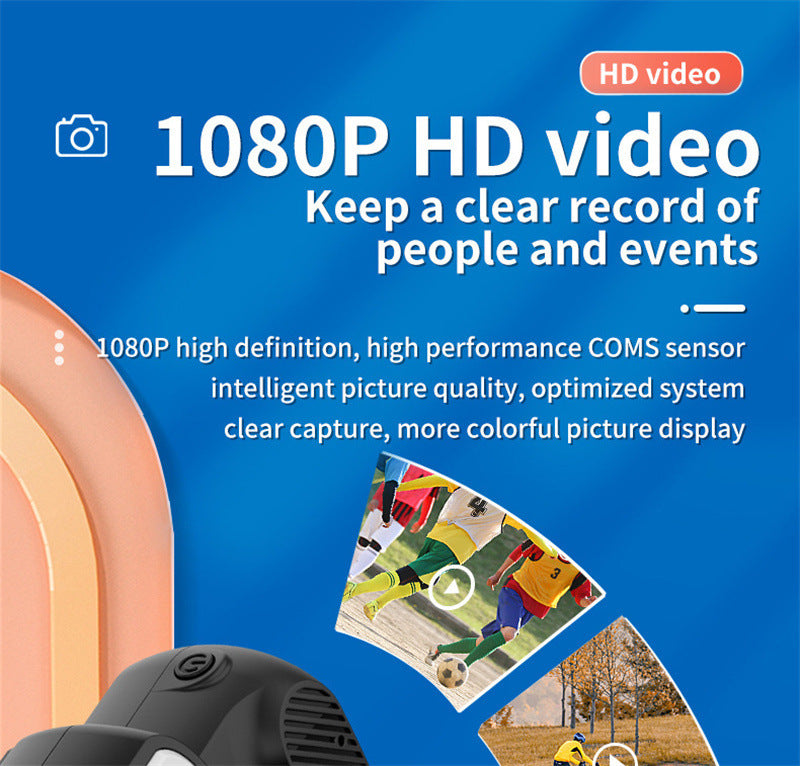 Retro Mini Camera With Screen Indoor Home Outdoor 1080p HD Portable Very Small Camera Video Support Holiday Gifts - Rokkaku 18 online shop