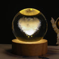 Luminous Starry Sky And Planets Moon Moon Crystal Ball Small Night Lamp Projection Ambience Light Creative Gift New Strange Gift - Rokkaku 18 online shop
