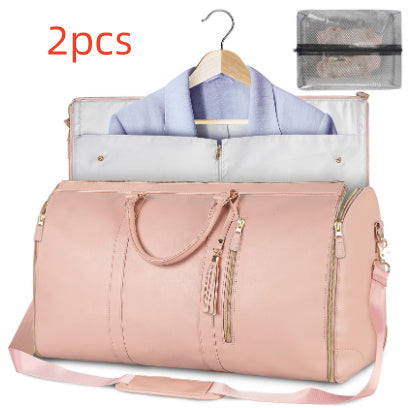 Large Capacity Travel Duffle Bag Women's Handbag Folding Suit Bag Waterproof Clothes Totes - Rokkaku 18 online shop