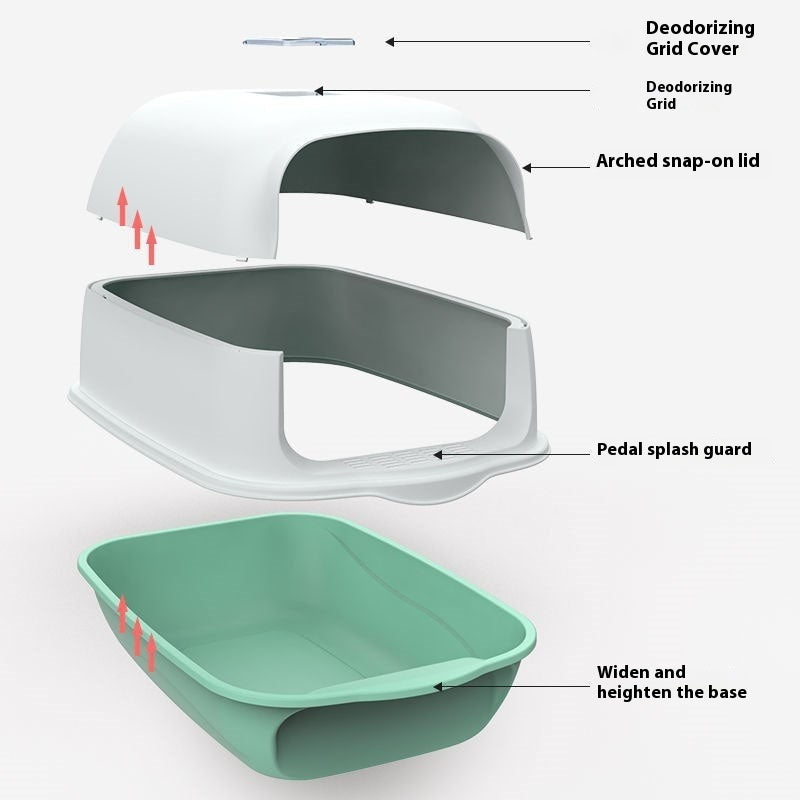Litter Box Fully Enclosed Cat Toilet - Rokkaku 18 online shop