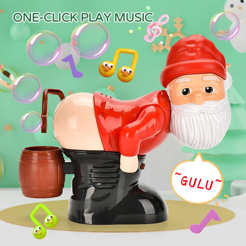Electric Santa Claus Bubbles Machine Blowing Bubbles Music Light Entertainment Toy Prank Funny Ornament Christmas Gifts Christmas Decorations - Rokkaku 18 online shop